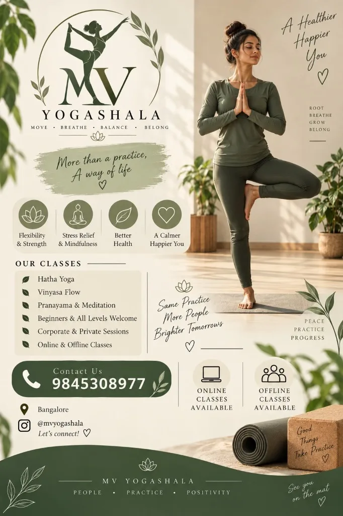 MV Yogashala Official Studio Poster